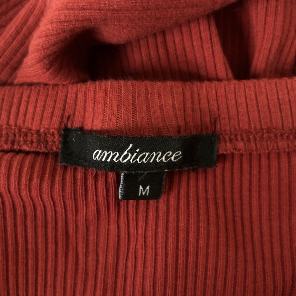 F21 Rust Off Shoulder Top - Picture 8 of 8